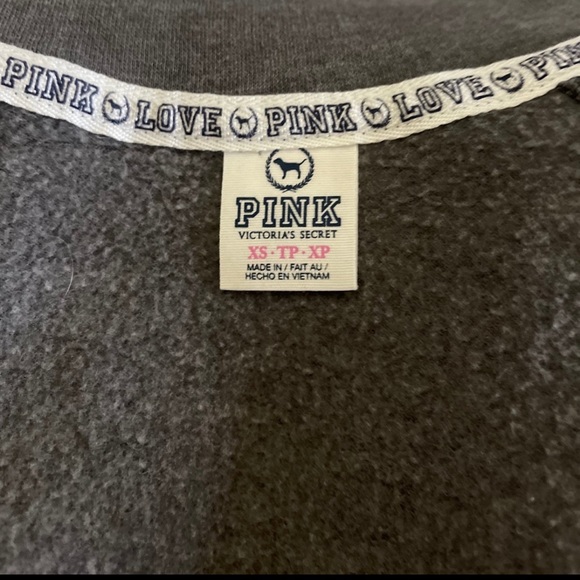 Victoria's Secret Pink 1986 Gray Track Jacket Size XS - Picture 8 of 8